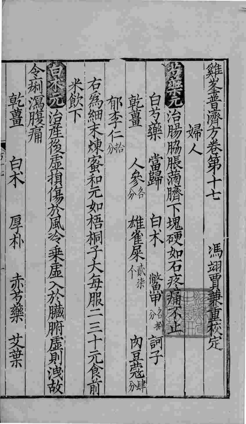 鸡峰普济方  卷17